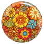 Preview: Bowlingball - Bowlingkugel - VIZ-A-Ball - Retro Flowers