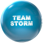 Preview: Bowlingball - Clear Storm - Electric Blue