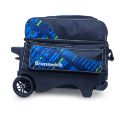 Bowling bag - Brunswick - Punisher Double Roller - blue/green