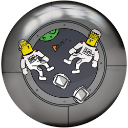 Bowlingball - Bowlingkugel - VIZ-A-Ball  - Astro Nuts