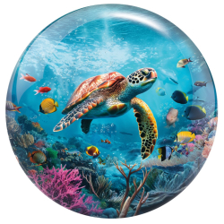 Preview: Bowlingball - Bowlingkugel - VIZ-A-Ball - Sea Turtle