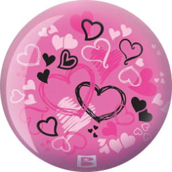 Bowlingball - Bowlingkugel - VIZ-A-Ball - Hearts