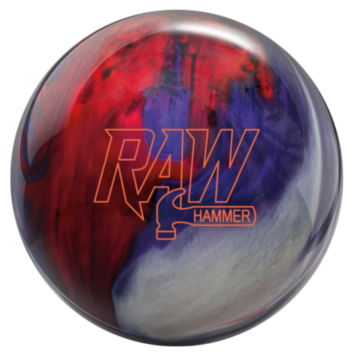 Bowling Ball - Hammer - RAW - Red/White/Purple