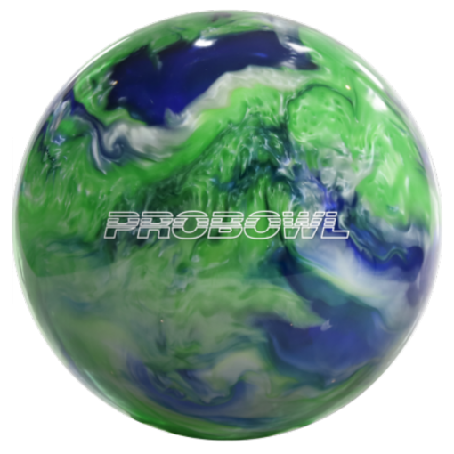 Bowling Ball - Pro Bowl - Blue/Green/Silver