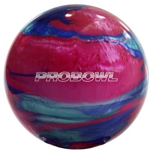 Bowling Ball - Pro Bowl - Blue/Pink/Teal
