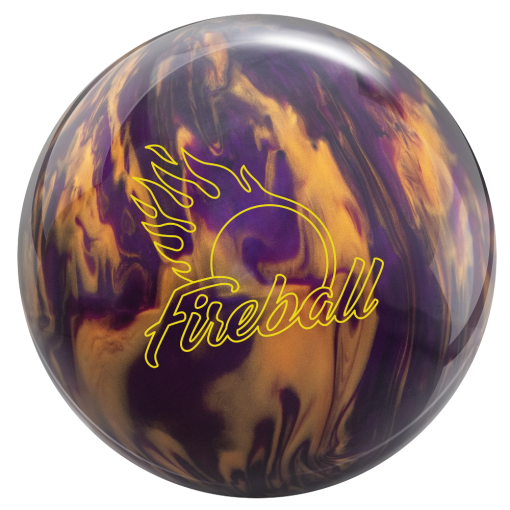 Bowling Ball - Ebonite - Fireball - Purple/Gold