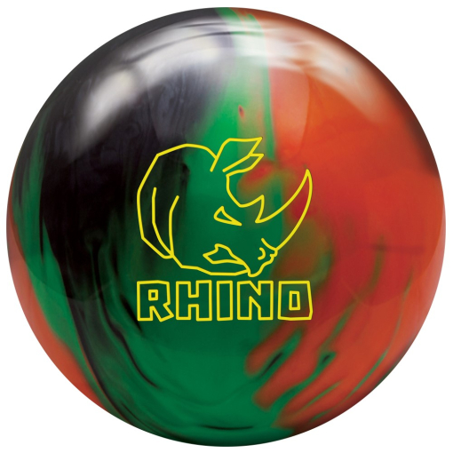 Bowlingball - Bowlingkugel - Brunswick - Rhino - black/green/orange