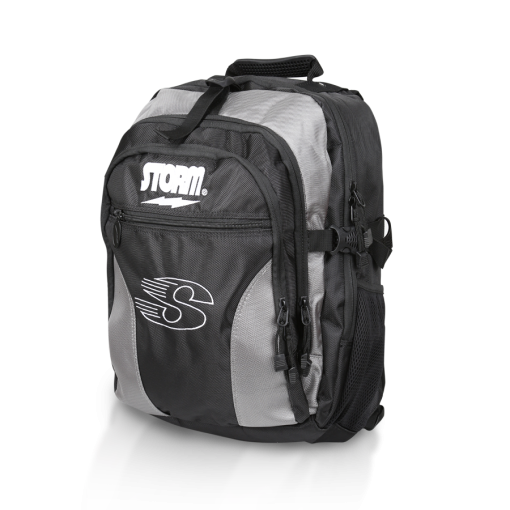 Bowlingzubehör - STORM - DELUXE BACK PACK - BLACK/SILVER
