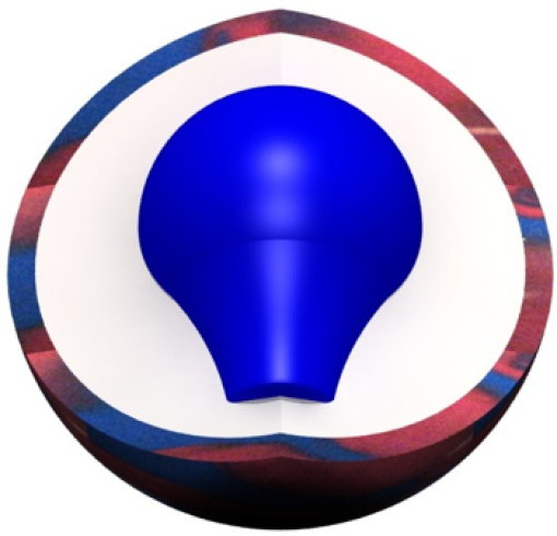 Brunswick - Avalanche solid red/blue
