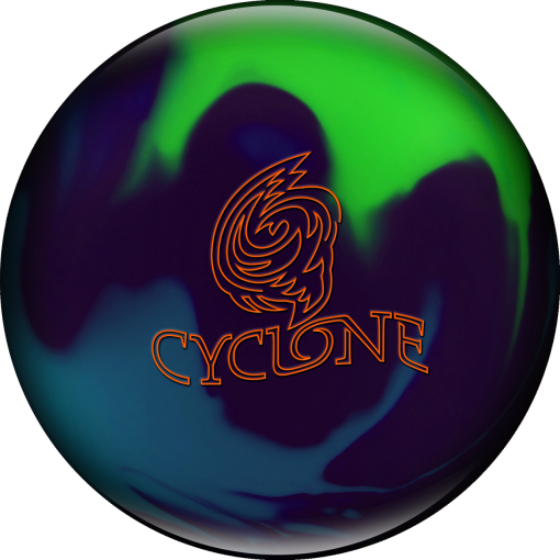 Bowlingball - Bowlingkugel - Ebonite - Cyclone - Purple/Teal/Lime