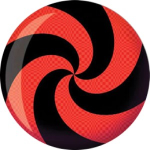 Bowlingball - Bowlingkugel - VIZ-A-Ball - Spiral Red/Black