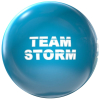 Bowlingball - Clear Storm - Electric Blue